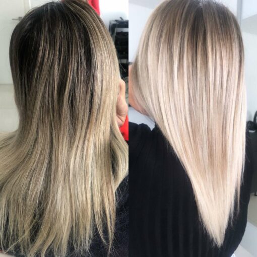 balayage blond foncé