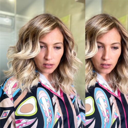 Balayage hair painting nouveau